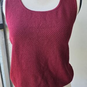 Women's Red Sleeveless Top